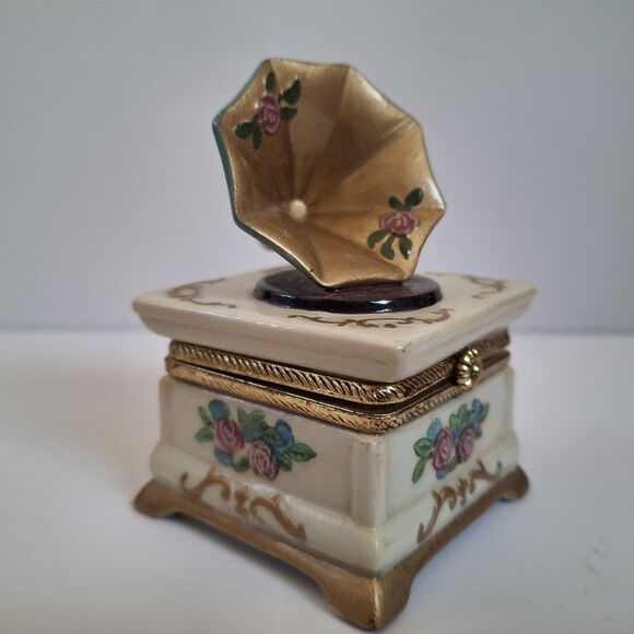 Vtg PHB Midwest Of Cannon Falls Phonograph Trinket Box 1999 Collectible - Picture 1 of 5